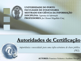 Autoridade de Certificação