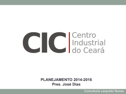 CIC Apresentação FIEC Planejamento 2015