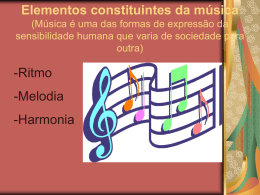 Elementos constituintes da música