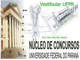 Vestibular UFPR