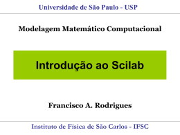Introdução ao Scilab - ICMC