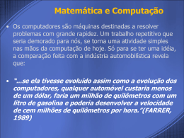 Matemática e Computação