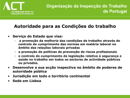 Organização da Inspecção do Trabalho de Portugal Autoridade