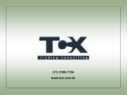 TCX - Trading Consulting - IBRIF : Instituto Brasileiro de Inovação