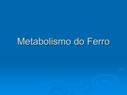 Metabolismo do Ferro, Folato e B12
