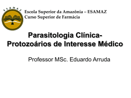Protozoarios-de-Interesse-Medico - Página inicial