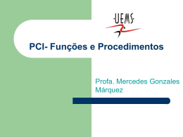 PCI-FuncoesProcedimentos