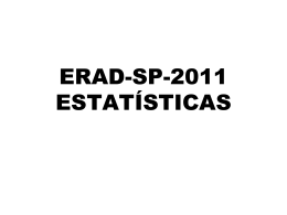 ERAD-SP-2010 ESTATÍSTICAS