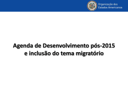 Dinâmicas populacionais na Agenda de Desenvolvimento pós-2015