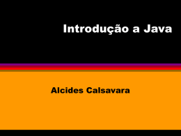 Introdução a Java