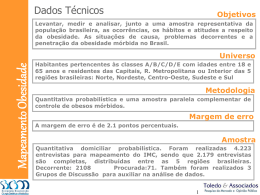 Pesquisa sobre Obesidade no Brasil em 2007 - gastro