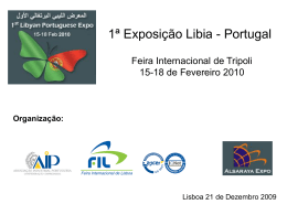 1&ordf; Exposi&ccedil;&atilde;o Libia - Portugal