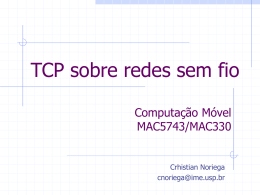 TCP sobre redes sem fio