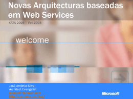 Novas Arquitecturas baseadas em Web Services