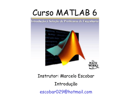 Curso MATLAB 6 Introducao - Programa de Engenharia Química