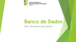 Slides das aulas - Christiano Santos