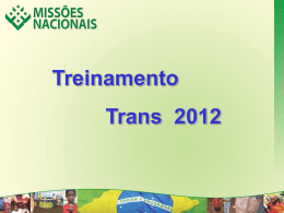 Treinamento Trans 2012