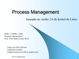 Process management - Jorge Peixoto - PESC