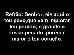 Senhor Eis aqui teu Povo