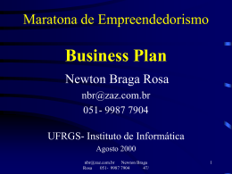 roteiro para apresenta&ccedil;&atilde;o do plano de neg&oacute;cios