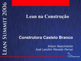 Apresentação do PowerPoint - Construtora Castelo Branco