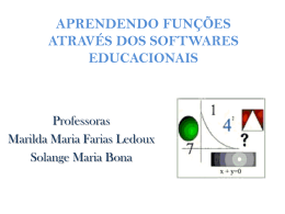 aprendendo funções através dos softwares educacionais