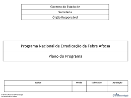 Plano do Programa