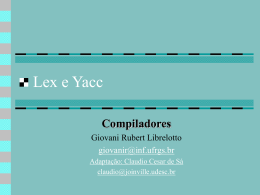 Lex e Yacc