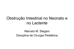 Obstrução Intestinal no Neonato e no Lactente