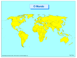 Mapas simples das regi&otilde;es do mundo