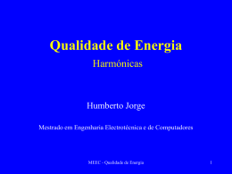 Harmónicas - Laboratório de Gestão de Energia