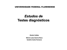 Teste diagnóstico - EPI uff - Universidade Federal Fluminense