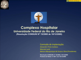 apresentacao_Forum_Diretores_ago2009 - Complexo Hospitalar