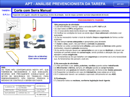 APT 07 - Corte com Serra Manual