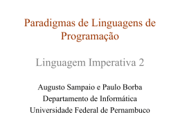 Linguagem Imperativa 1 - CIn - Centro de Informática da UFPE