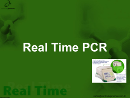 Real Time PCR - Centro de Genomas