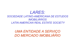 lares: sociedade latino-americana de estudos imobiliários latin