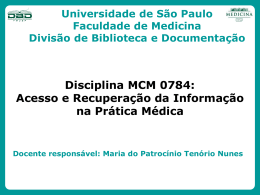 Slide 1 - fmusp - Universidade de São Paulo
