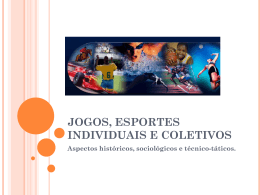 Esportes individuais e coletivos