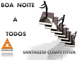 vantagem competitiva.