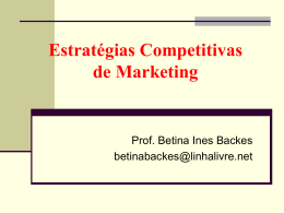 Estratégias Competitivas de Marketing