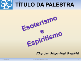 Esoterismo e Espiritismo
