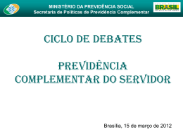 MINISTÉRIO DA PREVIDÊNCIA SOCIAL