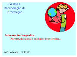 Informa&ccedil;ao Geogr&aacute;fica