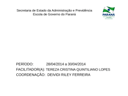 Apresenta&ccedil;&atilde;o PAD 1
