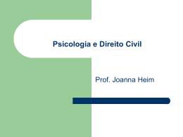 Psicologia e Direito Civil