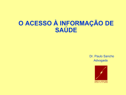 Processo clínico - Sancho & Associados