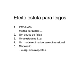 Efeito estufa para leigos