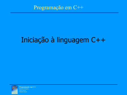 2 - Iniciação à linguagem C++