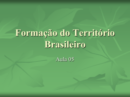 Formação do Território Brasileiro